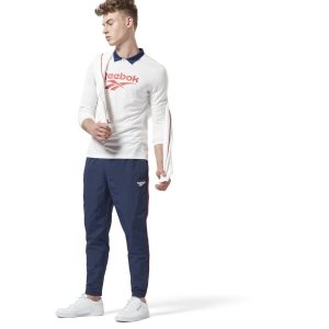 Bluza Męskie Reebok Classic Football Polo Białe PL 51UHKEO